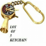 Vintage Brass Telegraph v&otilde;tmehoidja partii 5 Unit v&otilde;tmehoidja X-Mas Gift Key Ring