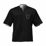 Muscleguys Suvine lahtine treening T-s&auml;rk V-kaelusega vabaaja l&uuml;hikeste varrukatega &otilde;ues k&auml;iv s&auml;rk M must