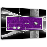 L&otilde;uendiprint Abstract Diamond Purple 60x40 lilla