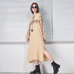 XITAO Vintage n&ouml;&ouml;riga tikandiga kleit LJT4191 One Size