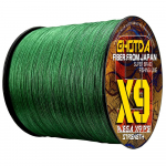 9 Strand Super Strong 9-45.4KG/20-100LB PE Multifilament Line Multicolor Tool Sea Line 1000M 24lb roheline