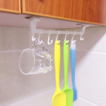 (Nikita) Tualettpaber Vannitoa plastikust k&ouml;&ouml;gir&auml;tik N&auml;ohoidja Ripp-ukse riidepuu One Size valge