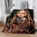 2023 M3GAN &otilde;udusfilmi tekk Saladuslik tegelane pehme pl&uuml;&uuml;sist fliisist kerge diivanvoodi Naljakas Halloweeni s&otilde;bra kingitus 150cm x 200cm