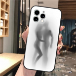 Telefoni&uuml;mbris telefonile Iphone 14 Pro Max 13 12 11 Pro Max Xs Xr X 12mini 14 Plus Se Couple Body Silhouette Woman Man Case Funda iPhone 12