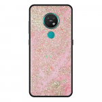 Kuldne roosa s&auml;raprindiga mobiiltelefoni &uuml;mbris Nokia 5,4 7,2 3,4 5,3 2,3 3,2 8,3 5G 2,4 2,2 4,2 1,3 1,4 C20 G20 X20 Coque jaoks Nokia 7.2