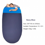 Laia ovaalse kujuga magamiskott, kerge t&auml;iskasvanutele m&otilde;eldud matkamiseks &otilde;ues 1.3kg roheline