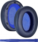 1 paar asendusk&otilde;rvapadjakesi Sony WH-XB910N XB910N k&otilde;rvaklappidele, valgunahast, m&auml;luvahust v&otilde;rgusilmaga padjad sinine