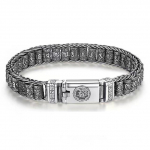 Xsl Jiamei k&auml;sit&ouml;&ouml;na valmistatud loominguline &otilde;nnelik budistlik suutra k&auml;ev&otilde;ru, meeste keerutavad helmed Retro kuus &ndash; s&otilde;naloitsu isikup&auml;rastatud aksessuaarid 22CM antiikne h&otilde;bedane v&auml;rv