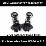A2048800227 2tk Autotarvikud Kinnitusklambrid Kapuuts 2048800227 Mercedes Benz CES GLK SL klass W204 W212 A207 lukk black