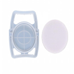 1 komplekti meigipeegli raamiga epoksiidist valatav silikoonvorm ovaalse l&auml;&auml;tsega meisterdamine