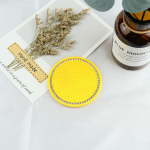 2 tk libisemiskindel auto veetassi padi Teemantkivist kummist matt pudelihoidja alusalusele auto interj&ouml;&ouml;ri libisemisvastased topsihoidjad 7 cm black 2psc