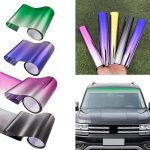 250x20 cm suure gradiendiga veoauto p&auml;ikesesirmi riba toonkile esiklaas p&auml;ikesekaitsekile UV-varjuga auto golden black
