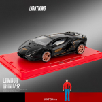 1:32 skaalaga Lambo Sian sulamist automudel, valgus- ja heliefektiga valatud autom&auml;nguasjad poistele s&uuml;nnip&auml;evaks kingituseks lastele m&auml;nguasjade autokollektsioon 1/32-16x7.5x4cm punane