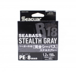 Seaguar PE Line R18 Seabass 150m Suurus 1,2 22lb Stealth Grey (8269) hall v&auml;rv