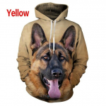 3D prinditud Unisex pusad Armas kapuuts Saksa lambakoera kapuutsiga topsid vabaaja dressipluus meeste naiste pullover M