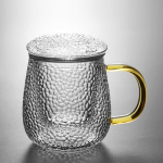 HMLOVE k&otilde;rge boorisisaldusega r&auml;ni teetassi komplekt puidust kaanega mattklaasist l&auml;bipaistev veepudel koos kurnadega Kontori joogin&otilde;ud 350ML Teacup gray