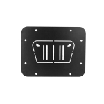 jaoks Jeep Wrangler JK 2007-2017 2/4-ukseline varurehvihoidja Kustuta t&auml;iteplaadi kate Tagaluugi pistik kummist autotarvikud 1Pcs04M black