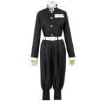 Anime Demon Slayers Kimetsu no Yaiba Cosplay Kost&uuml;&uuml;m Top jakk P&uuml;ksid Mustad Team Unisex Vormikomplekt Halloweeni j&otilde;uluriided L nagu n&auml;idatud v&auml;rv