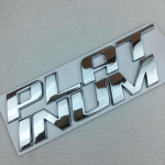Plaatinat&auml;htelise embleemi kleebis auto stiiliga Metallist kroomitud kleebis Fo+rd Expendition Explorerile