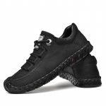 Meeste kummist pehme tallaga nahast k&auml;sit&ouml;&ouml;nahast kingad vabaaja mood Meeste pidulikud kingad 38 must