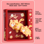 (Tasuta logo graveerimine) M&auml;rkmikud, mida saab lahti pakkida, laste k&auml;siraamatud, p&auml;evikud, A6 m&auml;rkmikud, v&auml;rvilised lehed A6 punane