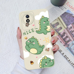 Telefoni&uuml;mbris Vivo Y91C Y02S Y11 Y12 Y33 Y16 Y20 Y31 Y22 Y35 Y33S Y51 jaoks armsad dinosaurused, kaitsevad vedelad pehmed silikoonist alused Vivo kaitseraua coque jaoks Vivo Y02 / Y02A