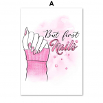 K&uuml;&uuml;nelakk P&otilde;hjamaade plakat Nail Artwork Geel-manik&uuml;&uuml;r Seinakunstitr&uuml;kk Manik&uuml;&uuml;rija Kingitus L&otilde;uendimaal Ilu Kontori seinatoa sisustus A4 21X30cm No Framed