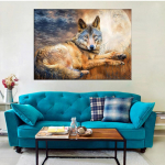 5D isetehtud teemantmaal Brother Wolf tikandid mosaiikkunst Pilt kividest kaunistus kingitus Full Round 40x50cm