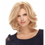 Naiste l&uuml;hike blond s&uuml;nteetiline parukas Naturaalne lokkis k&uuml;ljepaukiga parukas naistele igap&auml;evaseks kasutamiseks Cosplay kuumakindlast kiust kuldne