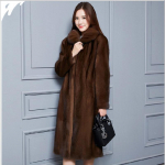 Euroopa ja Ameerika karusnaha imitatsioon naaritsa mantel Naiste mantel rev Terve naaritsa karusnahk pikk kunstlik karusnahk XL