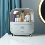 Mood akr&uuml;&uuml;list kosmeetikakarp l&auml;bipaistev meigiehtesahtel Kodu hoiukarbid Multifunktsionaalne reisikosmeetika korraldaja 29.5*18.5*32cm valge