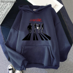 Gorillaz Hoodies Meeste/naiste tr&uuml;kitud t&auml;navar&otilde;ivad Muusikab&auml;nd Pusad Harajuku Hip Hop Meeste riided Harajuku Top Oversize kapuuts 3XL black