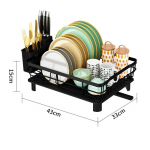 Kompaktne n&otilde;uderest, multifunktsionaalne laiendatav n&otilde;udekuivatusrest, roostekindel k&ouml;&ouml;gin&otilde;ude kuivatusrest koos eemaldatava s&ouml;&ouml;giriistade hoidikuga 01