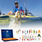 2023. aasta kalastustarbed, advendikalender, kalap&uuml;&uuml;gi landid, p&uuml;&uuml;givahendite komplekt, kalender T&auml;iskasvanud mehed, poisid, j&otilde;ulus&ouml;&ouml;t, kingitused Fishing Advent mitmev&auml;rviline