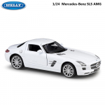 1/24 WELLY Mercedes Benz SLS AMG sportautode sulamist mudel m&auml;nguasi survevalu mudel simulatsioon auto kaunistus poiste kollektsiooni kingitus 1/24-19.5x9x5.5cm punane