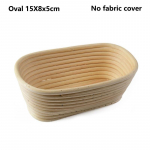 Rootangist leivakorv Naturaalne ovaalne rotangist vitstest taignast fermentatsiooniga leivakorv Oval 15X8x5cm