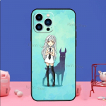 Cartoon Dobermani koera telefoni&uuml;mbris iPhone'ile Samsung Galaxy Redmi Xiaomi Oppo OnePlus Note SA 7 8 9 10 11 12 13 14 20 21 22 23 53 54 Pro Max Plus Ultra iPhone 6 or 6S