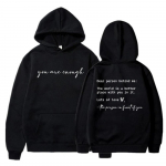 Kallis inimene Behind Me Hoodie You Matter Kapuutsiga dressipluus You Are Enough Pusad Unisextal Health Matters Pullover Kindness Topid Unisex 2XL