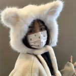 Armas Fox Ear Design Palus m&uuml;ts laste s&uuml;giseks ja talveks Uus soe Lei Feng M&uuml;ts Korea k&otilde;rvakaitsem&uuml;ts n&auml;itab v&auml;ikest n&auml;gu 56-58cm