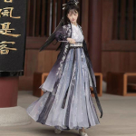 Hiina Song-d&uuml;nastia stiilis Hanfu naiste r&uuml;&uuml;tli&uuml;likond L must