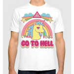 Go To Hell Unisex T-s&auml;rk My Little Pony Funny Unicorn Tee S