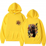 Jaapani anime My Hero Academia Bakugou Katsuki Graafilised kapuutsiga topid Unisex Harajuku Oversized dressipluus Unisex Vintage Unisexga kapuutsid L