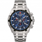 Swiss Alpine Military, Grovana Star Fighter Chronograph Blue Dial Quartz 7043.9135 100M meeste k&auml;ekell sinine
