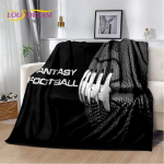 Ameerika jalgpall Ragbi Pehme pl&uuml;&uuml;sist tekk, Flanellist tekk visketekk elutuppa magamistuppa voodi diivanile piknikule Lastele soe 75x100cm (30x40inch)