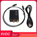 Digitaal-analoogmuundur koaksiaalne v&otilde;i Toslinki digitaalne helisignaal analoog L/R-digitaalseks helisignaaliks must