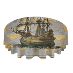 Vintage Routes Purjekad Ankrud &Uuml;mmargune laudlina Veekindel lauakate pulmapeo kaunistamiseks S&ouml;&ouml;gilaua kate 4pcs 33x48 Table mat