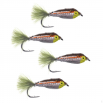 Hook with Feather Set Saltwater Bass Forell Ahven Hard Fishing Salmon Sea 4pcs D