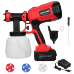 Juhtmeta v&auml;rvipihusti 1200 ml v&auml;rvipihusti 4000 mAh patareidega 20 V v&auml;rvipihusti 3 EU Plug punane