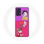 &Uuml;mbris Samsung Galaxy A32 5G BTS BT21 Cooky ja Tata Bangtan V ja Jungkook Fanart jaoks