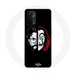 Korpus Oppo A74 5G La casa de papel El Profesor Mask Split jaoks